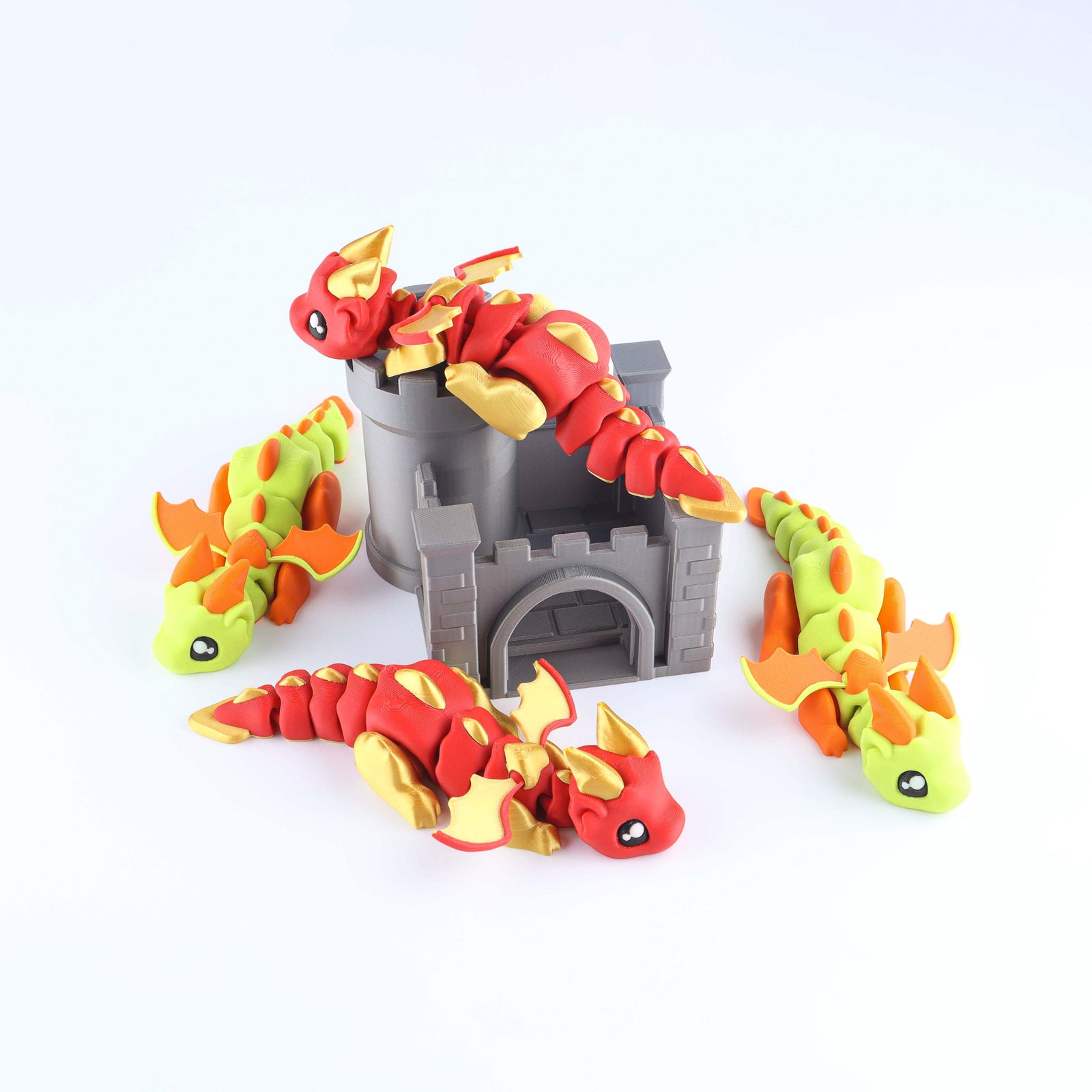 Tiny Dragons from a Magical Castle