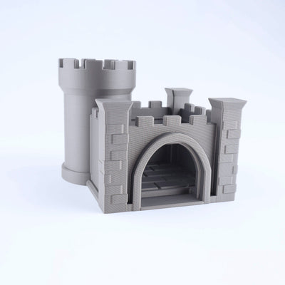 3D Printed Fantasy Castle Toy - Mini Fidget Animal & Dragon Home Gift