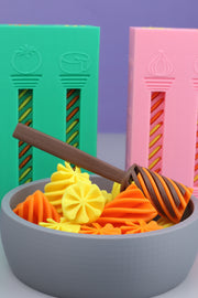 3D Printed Pasta Play Set – 12 Pieces in a Box