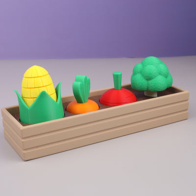 3D Printed Veggie Garden Fidget Playset – 4 Vegetables