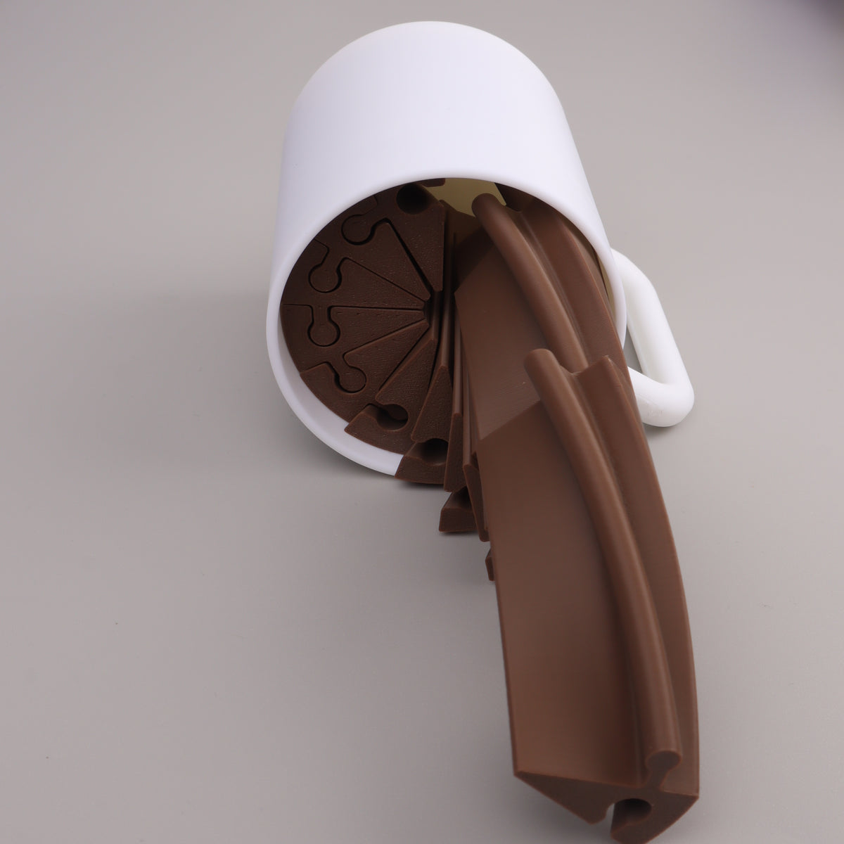 3D Printed Spilling Coffee Mug Fidget – Mess-Free Desk Toy