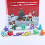 3D Printed Advent Calendar – Mini Animals, Dinosaurs, or Dragons