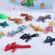 3D Printed Advent Calendar – Mini Animals, Dinosaurs, or Dragons