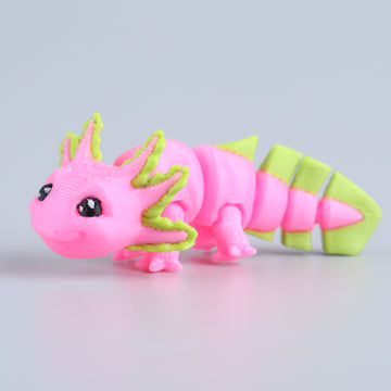 Axolotl Pink Yellow