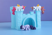 3D Printed Fantasy Castle Toy - Mini Fidget Animal & Dragon Home Gift