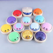 3D Printed Dumpling Clicker Fidget Toy - Random Color