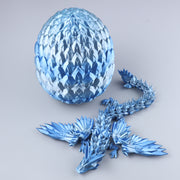 3D Printed Crystal Wing Dragon Fidget Toy – Articulated Fantasy Desk Toy Gift