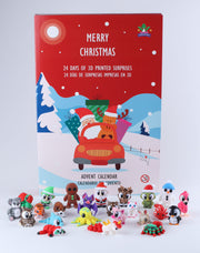 3D Printed Advent Calendar - 24 Articulated Toys: Minis, Dinos & Dragons