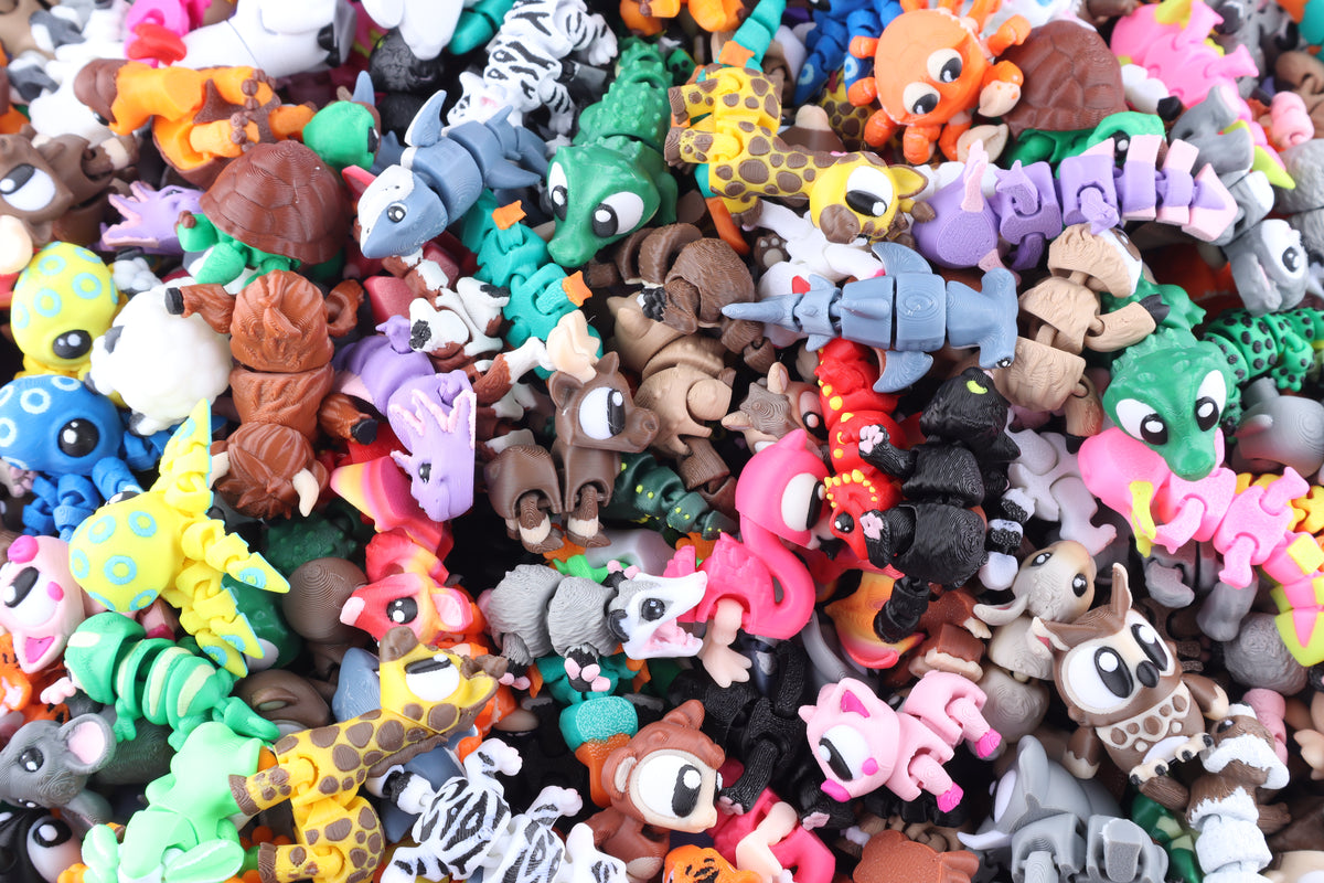 3D Printed Mini Fidget Creature Packs