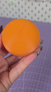 3D Printed Orange Fidget – Chained Citrus Desk Toy